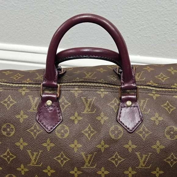 Authentic Rare 80s Louis Vuitton Speedy 40 Monogram With Lock & Key | Customized - Picture 2 of 14
